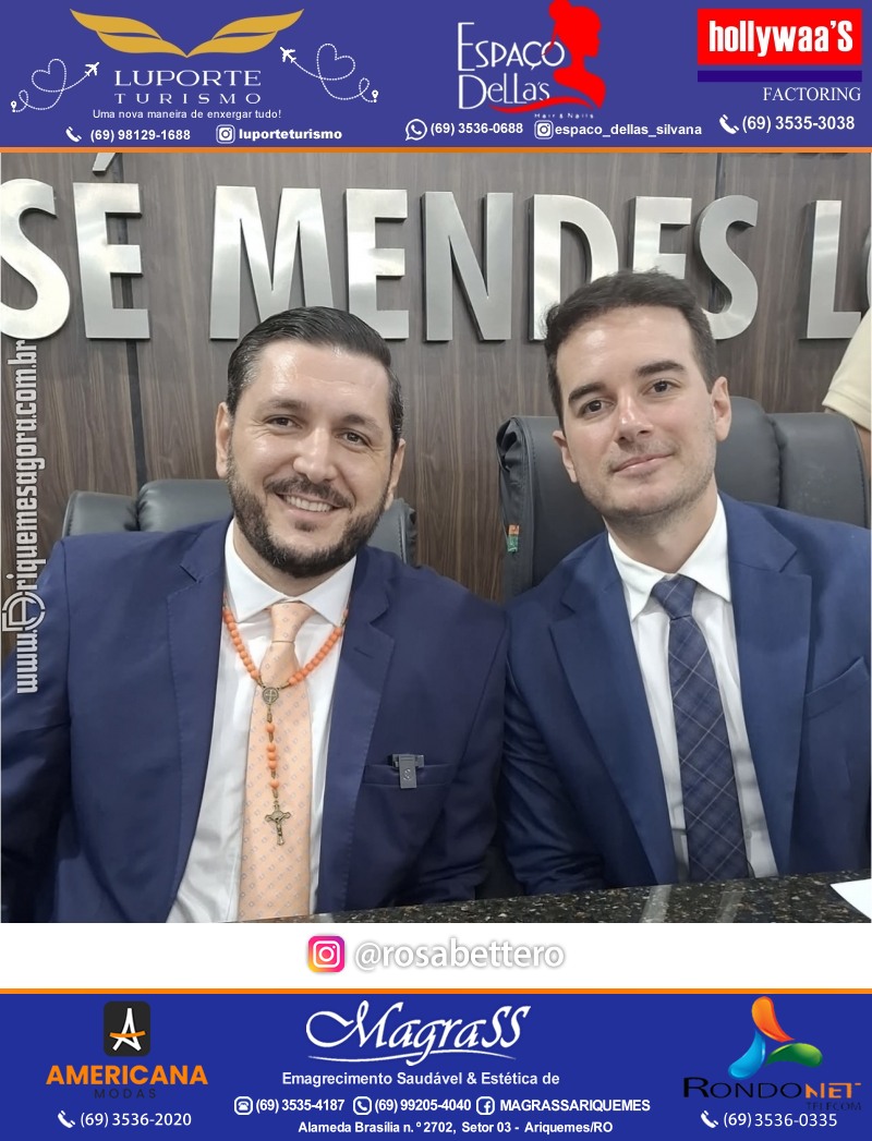 Sessão Solene de Posse vereadores, prefeita e vice-prefeito para o mandato 2025 - 2028 em Ariquemes Rondônia