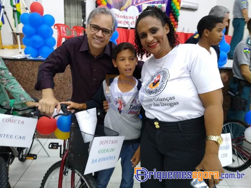 Geraldo da Rondônia prestigia formatura do PROERD promovida pelo 7º BPM