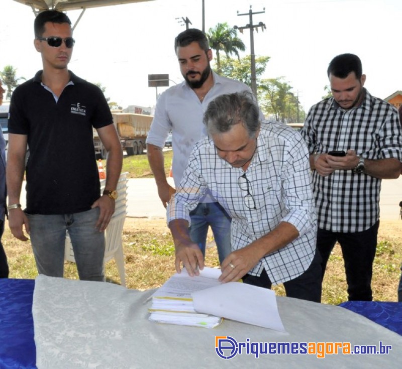 Com emenda de indicação do Deputado Geraldo da Rondônia, prefeitura de Ariquemes assina ordem de ser