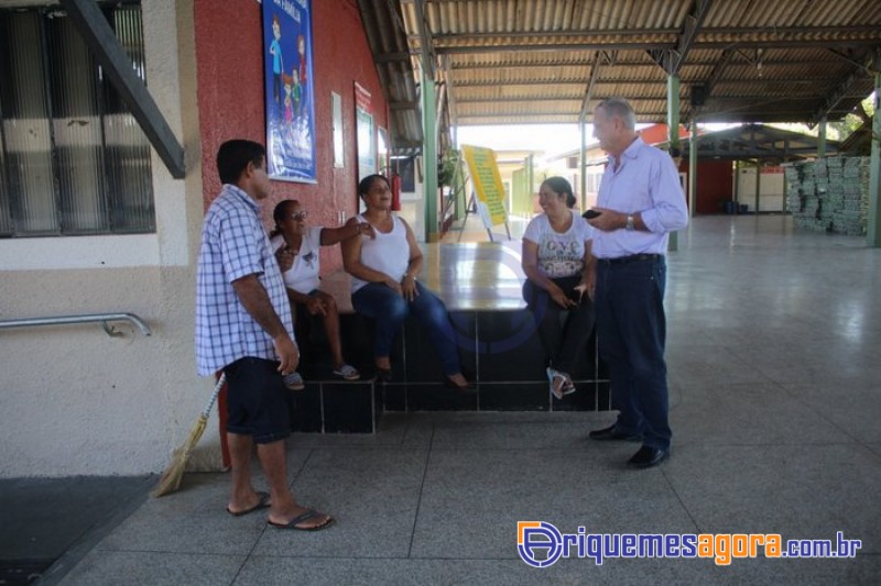 Adelino Follador visita escolas públicas e levanta demandas em Ariquemes