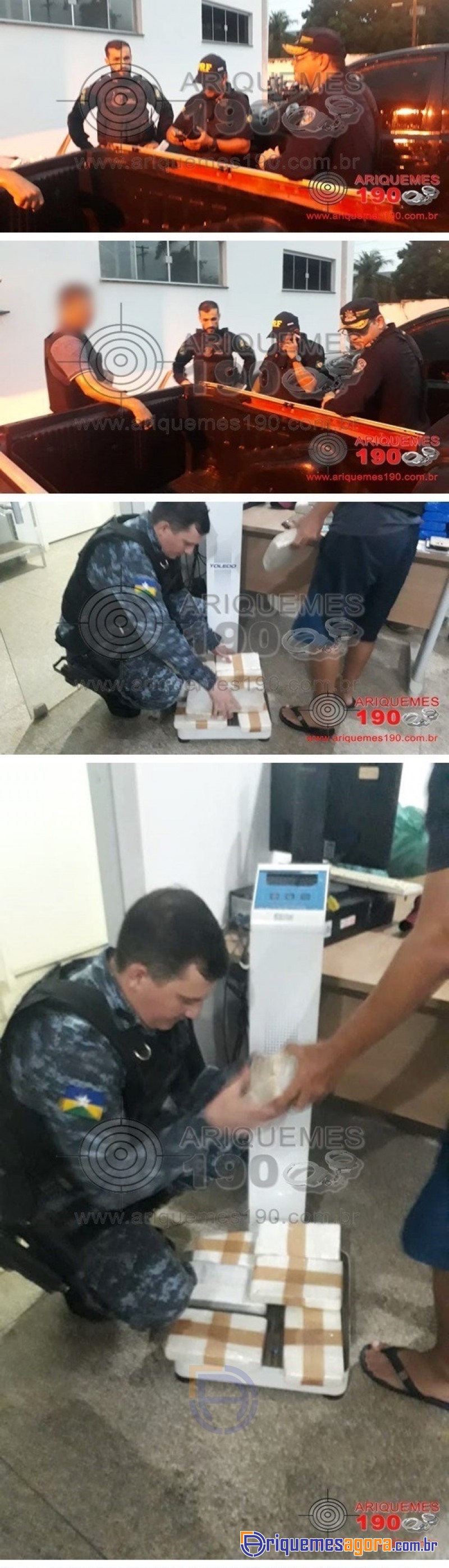 Polícia apreende quase 40 kg de cocaína em RO; 4 suspeitos são presos