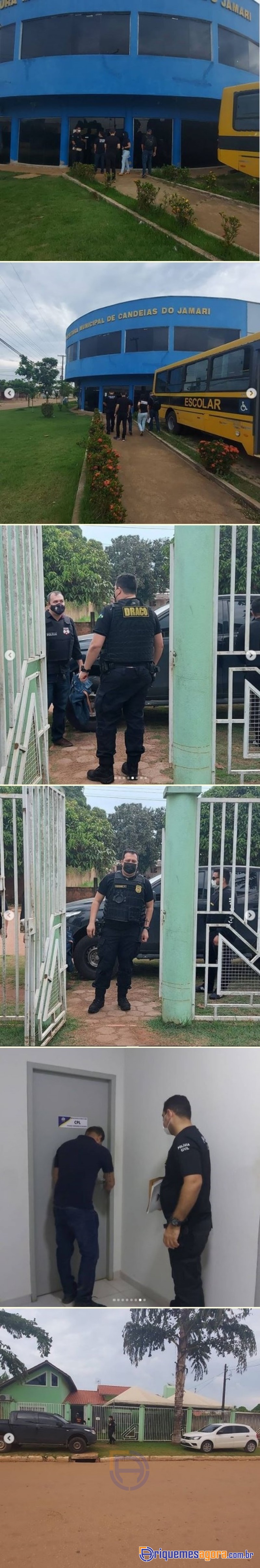 Polícia Civil deflagra operação em Prefeitura do Município de Candeias do Jamari-RO