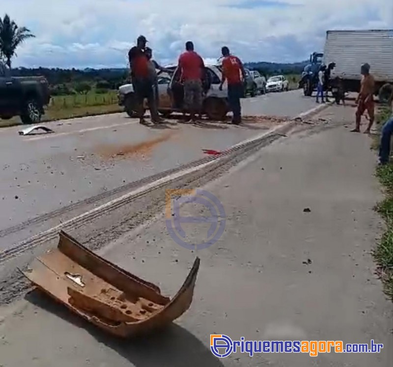 Acidente grave próximo a “Duas Placas” na BR 364 deixa vítimas feridas