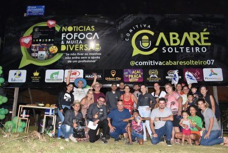 Comitiva Cabaré Solteiro comemora Outdoor, Nova Logomarca e faz sorteio de Brindes