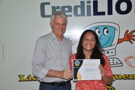 Entrega Certificados Projeto Inclusão Digital Lions Clube Canaã & Crediari