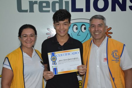 Entrega Certificados Curso Cursos Básico e Avançado do Projeto Inclusão Digital do Lions Clube Canaã em Ariquemes RO