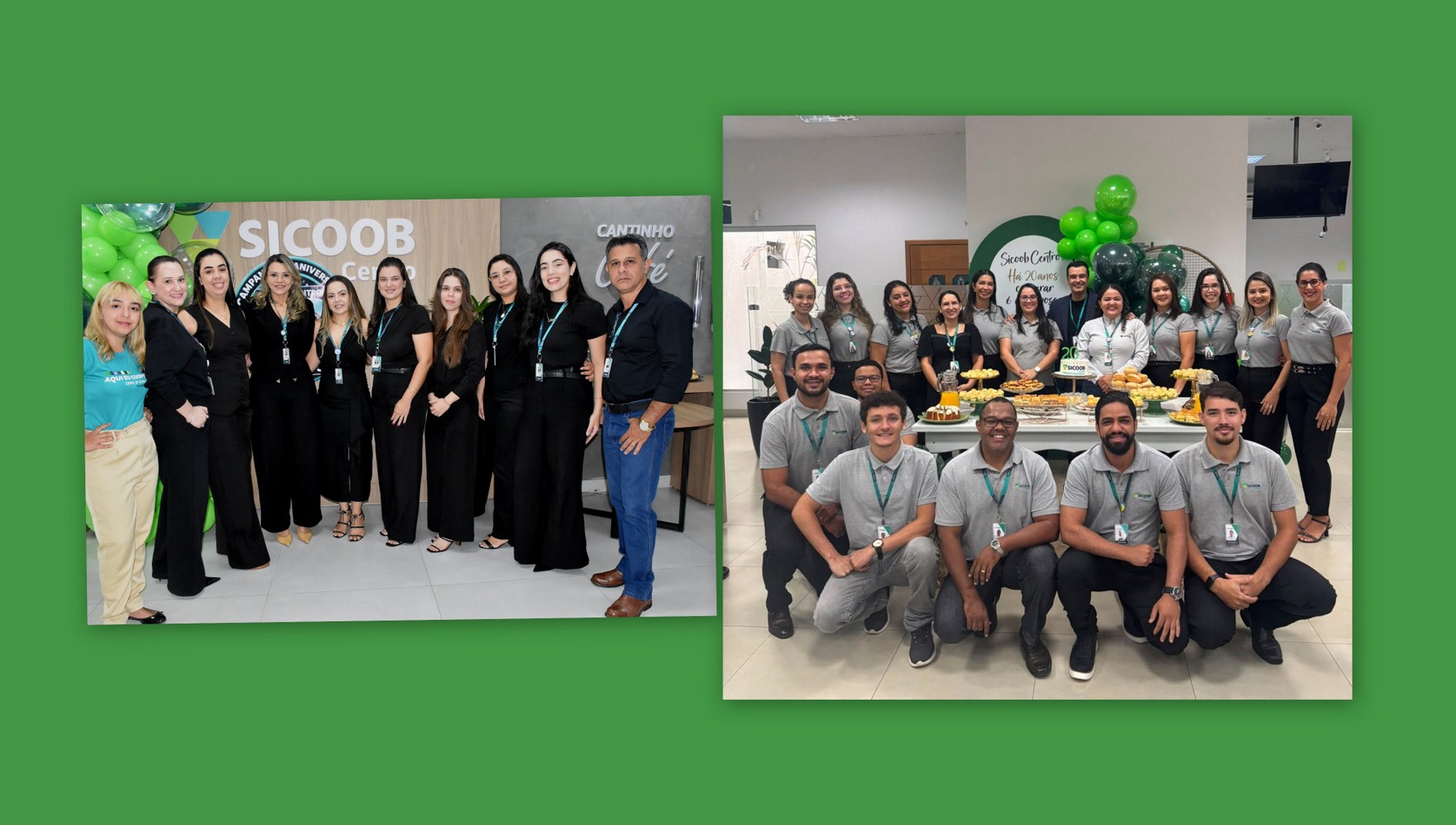 SICOOB CENTRO Celebra “20 anos” com café comemorativo em Ariquemes na Av. Tancredo Neves e Av. Canaã “Cooperar é coisa nossa”.